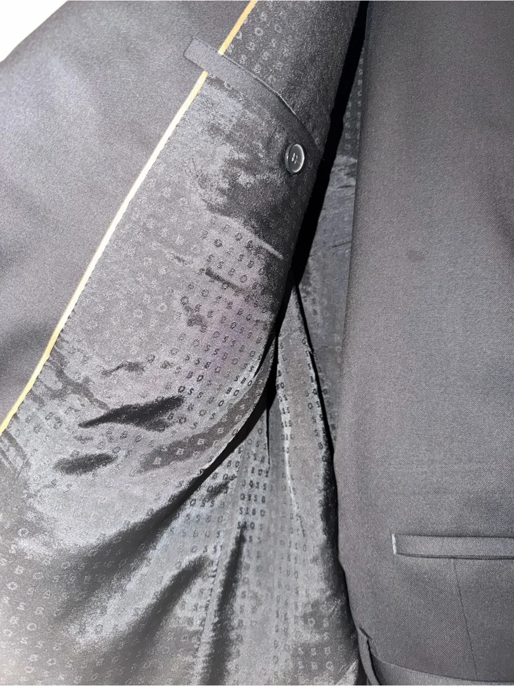 BOSS by Hugo Boss Black 2-Piece Wool Suit Men’s 38R 36x30 Classic Fit